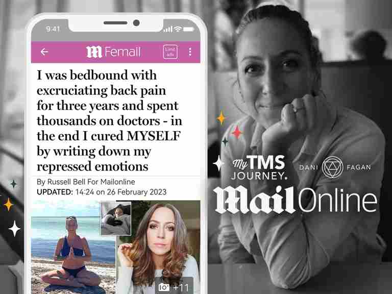 Dani Fagan's chronic pain recovery story in the Daily Mail Online